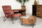Salontafel Melbourne - 70x70 cm - rustiek mangohout/ijzer