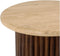 Salontafel Memphis Ø78 cm rond travertin - Bruin | Mysons