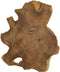 Salontafel met hairpin poten - ijzer/teak