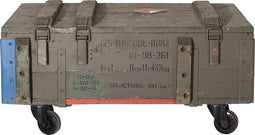 Salontafel Met Wielen - Legerkist