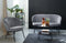 Salontafel Metaal Zwart - 50x50cm - 1 Plank - Tafel Pebble - Giga Living