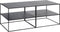 Salontafel Metaal Zwart - 50x50cm - 1 Plank - Tafel Pebble - Giga Living