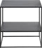 Salontafel Metaal Zwart - 50x50cm - 1 Plank - Tafel Pebble - Giga Living