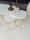 Salontafel Milou - Marmer - 40 cm - Goud