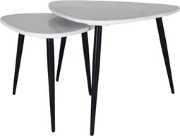 Salontafel Milou - Marmer - Set van 2 Groot