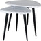 Salontafel Milou - Marmer - Set van 2 Klein