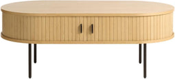 Salontafel Naturel Eikenhout - 60x120x45cm - Salontafel Nola Naturel - Giga Living