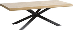 Salontafel Naturel - Eikenhout & Metaal - 68x130x45cm - Salontafel Arno Naturel - Giga Living