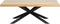 Salontafel Naturel - Eikenhout & Metaal - 68x130x45cm - Salontafel Arno Naturel - Giga Living