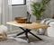 Salontafel Naturel - Eikenhout & Metaal - 68x130x45cm - Salontafel Arno Naturel - Giga Living