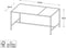 Salontafel Naturel - Gewicht 9kg - 100x56,8x45cm - Altino