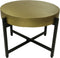 Salontafel - ø50x40- Goud/zwart - Metaal