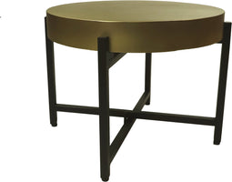 Salontafel - ø50x40- Goud/zwart - Metaal