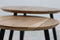 Salontafel - ø60/ø50 - Naturel/zwart - Acaciahout/ijzer - Set van 2