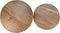 Salontafel - ø60/ø50 - Naturel/zwart - Acaciahout/ijzer - Set van 2