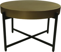 Salontafel - ø70x50- Goud/zwart - Metaal