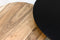 Salontafel - ø80/ø59 - Powdercoated black - Acaciahout/ijzer- Set van 2