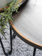Salontafel Palma - 49 x 49 cm - Nickel