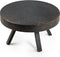 Salontafel rond 58 cm, Lava, B341 vintage zwart