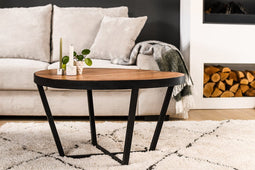 Salontafel rond, 80 cm, B430 bruin