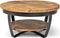 Salontafel rond - bijzettafel - - 45 x 90 x 90 cm - mangohout - bijzettafel Industriële look