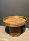 Salontafel rond - bijzettafel - salontafel mangohout Ø50cm