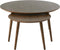 Salontafel Rond Donkerbruin - Eikenhout - Set van 2 - House Nordic