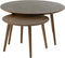 Salontafel Rond Donkerbruin - Eikenhout - Set van 2 - House Nordic