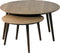 Salontafel Rond Donkerbruin - Eikenhout - Set van 2 - House Nordic