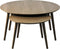 Salontafel Rond Donkerbruin - Eikenhout - Set van 2 - House Nordic