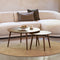 Salontafel Rond Donkerbruin - Eikenhout - Set van 2 - House Nordic