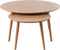 Salontafel Rond Naturel - Eikenhout - Set van 2 - House Nordic