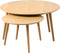 Salontafel Rond Naturel - Eikenhout - Set van 2 - House Nordic