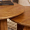 Salontafel Rond Ø80cm - Naturel Mangohout - 80x80x45cm - Starfurn - Bijzettafel