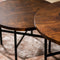 Salontafel rond, set van 2, B370 walnoot
