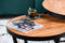 Salontafel rond, set van 2, B430 bruin