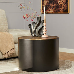 Salontafel Rond - Zwart/Goud - 16kg - 60x60x45cm - StarFurn