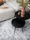 Salontafel Sarno Zwart 50 x 50 cm