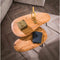 Salontafel set/2 niervormig organisch - Massief acacia naturel