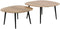 Salontafel set/2 rock organisch - Massief acacia naturel