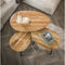 Salontafel set/3 organisch - Massief acacia naturel