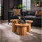 Salontafel set/3 shape - Massief acacia naturel