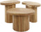 Salontafel set/3 shape - Massief acacia naturel
