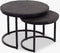 Salontafel set Ora | Zwart Kadappa Stone 60-45 cm
