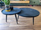 Salontafel set rond Industrieel Design | Mangohout Staal | 58-76cm