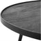Salontafel set rond Industrieel Design | Mangohout Staal | 58-76cm