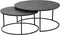 Salontafel set - Salontafel zwart - salontafel aluminium