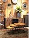 Salontafel set Sanne set van 3 mango en staal