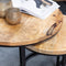 Salontafel set Sanne set van 3 mango en staal