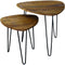 Salontafel set van 2 - Mango driehoek